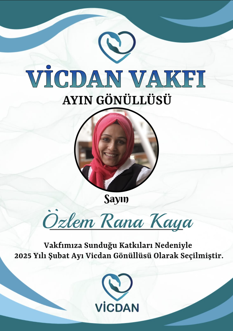 2025 Yılı Şubat Ayı'nın Ayın Gönüllüsü Rana Kaya